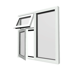 Style 22 White Aluminium Window
