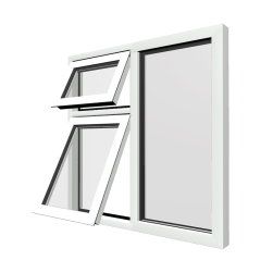 Style 28 White Aluminium Window