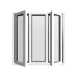 Style 42 White Aluminium Window
