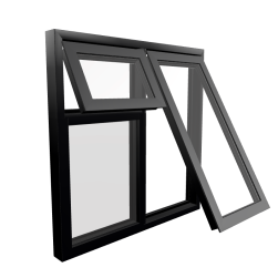 Style 27 Black Aluminium Window
