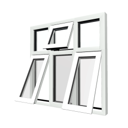 Style 54 White Aluminium Window