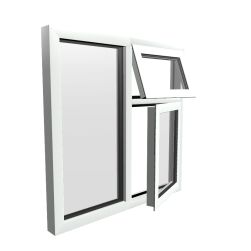 Style 23 White Aluminium Window