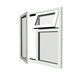 Style 24 White Aluminium Window