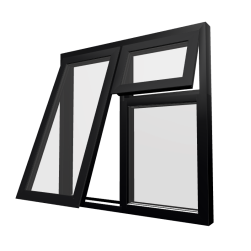 Style 26 Black Aluminium Window