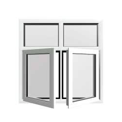 Style 30 White Aluminium Window