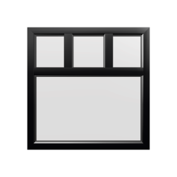 Style 36 Black Aluminium Window