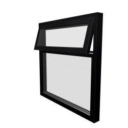 Style 6 Black Aluminium Window