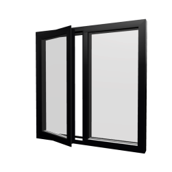 Style 16 Black Aluminium Window