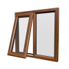 uPVC Window Golden Oak