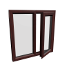 uPVC Window Rosewood Woodgrain