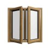 uPVC Window Irish Oak