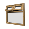 uPVC Window Irish Oak