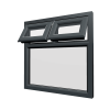 uPVC Window Anthracite Grey