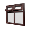 uPVC Window Rosewood Woodgrain