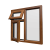 uPVC Window Golden Oak