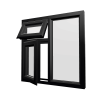 uPVC Window Black Woodgrain