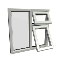 uPVC Window Agate Grey