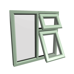 uPVC Window Chartwell Green