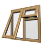 uPVC Window Irish Oak