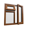 uPVC Window Golden Oak