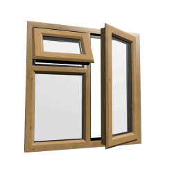 uPVC Window Irish Oak