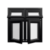 uPVC Window Black Woodgrain