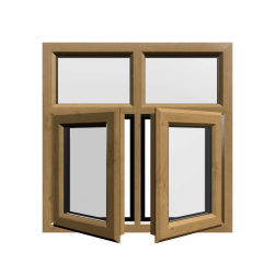 uPVC Window Irish Oak