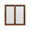 uPVC Window Golden Oak