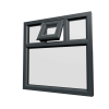 uPVC Window Anthracite Grey