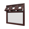 uPVC Window Rosewood Woodgrain