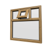 uPVC Window Irish Oak