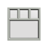 uPVC Window Agate Grey