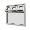 uPVC Window Agate Grey