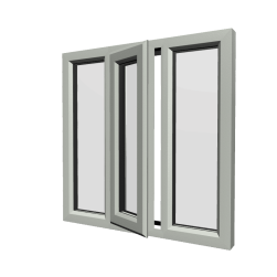 uPVC Window Agate Grey