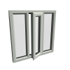 uPVC Window Agate Grey