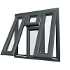uPVC Window Anthracite Grey