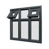 uPVC Window Anthracite Grey