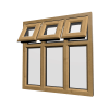 uPVC Window Irish Oak