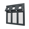 uPVC Window Anthracite Grey