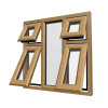 uPVC Window Irish Oak