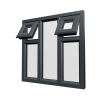 uPVC Window Anthracite Grey