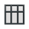 uPVC Window Anthracite Grey