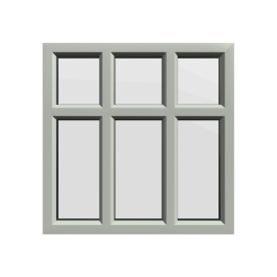 uPVC Window Agate Grey