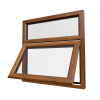 uPVC Window Golden Oak