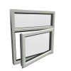 uPVC Window Agate Grey