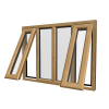 uPVC Window Irish Oak