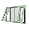 uPVC Window Chartwell Green