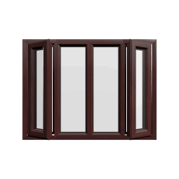 uPVC Window Rosewood Woodgrain