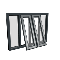 uPVC Window Anthracite Grey
