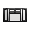 uPVC Window Black Woodgrain